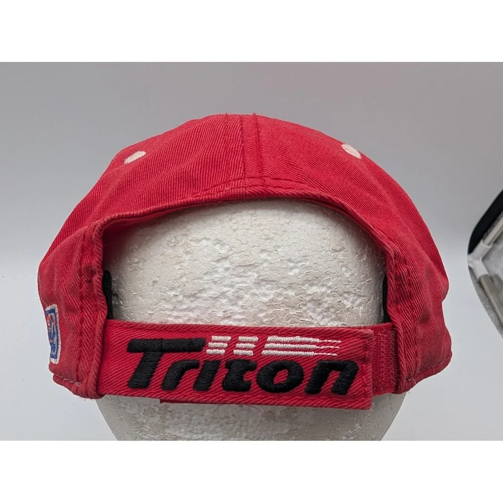 Triton Boats Fishing Hat Red Trucker Cap Mesh Back Adj We Take America Fishing